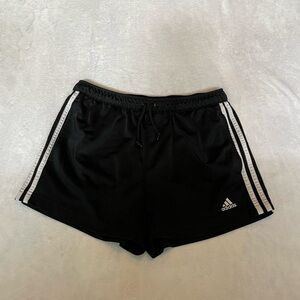 Adidas black shorts with pockets